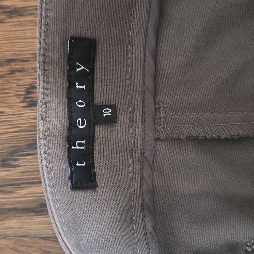 Theory Brown Cropped Pants - Picture 4 of 6